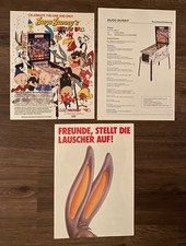 Bally Bugs Bunny / 2 Flyer (deutsch + US) + Kurzbeschreibung / Pinball Flipper