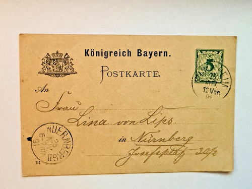 Königreich bayern ganzsache - königreich,
