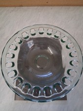 Glasschale groß mit Lochung für Dekoband