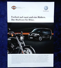 VW Bus T5, Multivan Für Biker, Prospekt VW und Harley-Davidson
