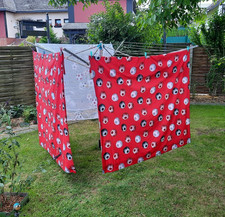 2 x Fußball Vorhänge blickdicht und Gratis Gardine