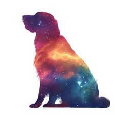 2x Sticker Hund Aurora