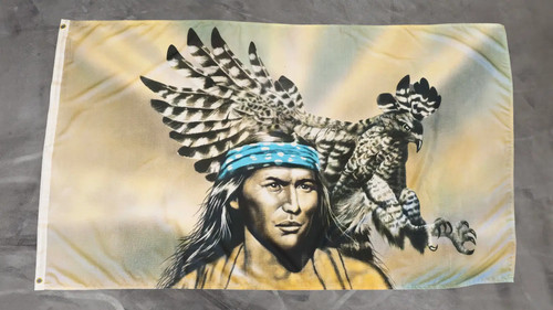 Fahne flagge indianer mit - flagge,