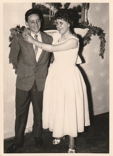 Vintage foto mann mit frau - mit, in