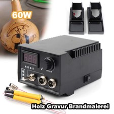 220V Brandmalkolben Brandmalstation Brandmalerei Pyrography Machine Für Holz 60W