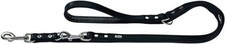 Hunter 46975 - BASIC verstellbare Führleine Kunstleder schwarz - 1,3/200 cm
