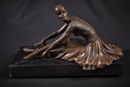 Bronzeskulptur figur tänzerin - bronzeskulptur,