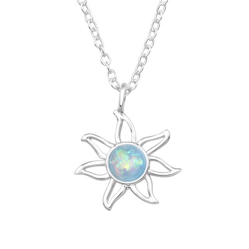 Kette sonne sterling - kette, silber