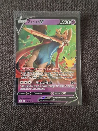 Zacian pokemon celebrations - v,