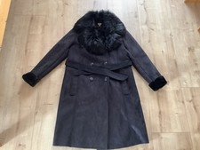 langer Mantel mit Gürtel für Damen von Sarah Kern Schwarz Gr. 40