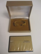  IWC BOX / VINTAGE BOX GOLD / 1960/70 Jahre / Gurantee  Blanc IWC Electronic