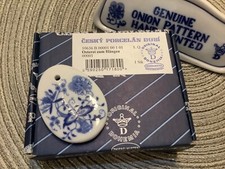Zwiebelmuster Original Bohemia Osterei "01" zum Aufhängen Porzellan OVP Neu