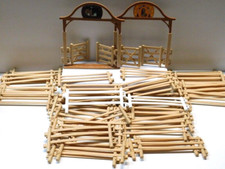 Schleich Zaun Pferdekoppel  Weidezaun Zaunelement hell braun 40 Teile Set 26