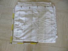 Gardine Vorhang Weiß/Kreme Kariert