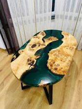 Grün Oval Epoxid Harz Ess