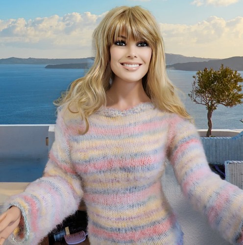Fuzzy thick sweater mohair - fuzzy,
