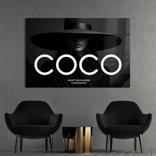 ✅ WANDBILD LUXUS COCO FRAU
