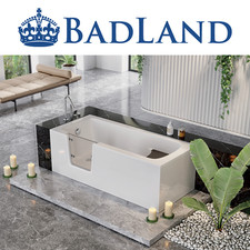 Seniorenbadewanne Rechteck Badewanne 160 170 180 mit Tür Ablauf VIEGA