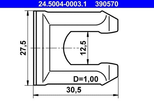 Ate 24500400031 bremsleitung - ate,