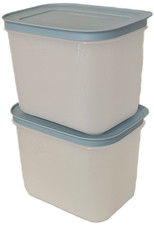 Tupperware 2x 1,1l EisKristall Gefrierbehälter blau Gefrierdose kühles Plätzchen