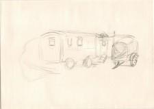 Alte Zeichnung Skizze