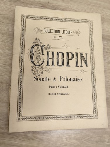 Altes notenbuch chopin - notenbuch, klavier