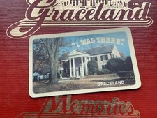 Elvis Graceland Mansion Memphis Souvenir Spezial Sammler Karte Priscilla Presley