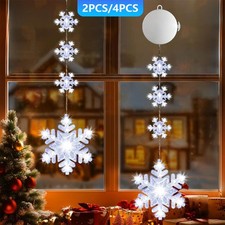 Weihnachtsbeleuchtung, LED Weihnachtsdeko Fenster Lichter mit Batteriebetrieb