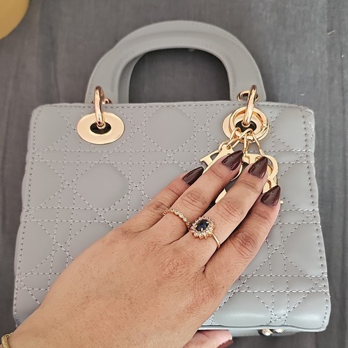 Graue mini tasche - graue,