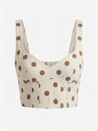 Zara bustier top - zara, polka