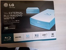 LG Blu-Ray 14 x externer Blu-Ray/DVD-Writer BE14 - neuwertig