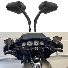 Schwarz Motorrad Spiegel