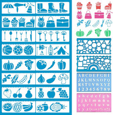 20 Stück Schablonen Set für