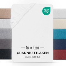 Winter Spannbettlaken Bettlaken Teddy Plüsch Warm Nicki Kuschelig Spannbetttuch