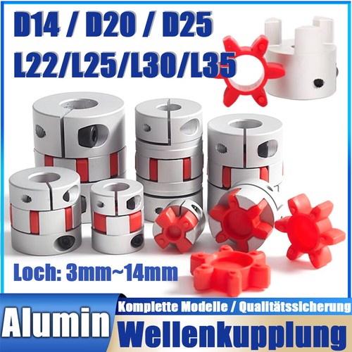 Klauenkupplung alumin flexible - klauenkupplung,