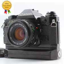 【NEAR MINT】 Canon AE-1 Program A2 Black SLR New FD NFD 50mm F/1.8 From JAPAN