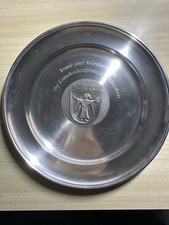 München Zinn Wandteller 60er, 70er Jahre - Münchener Kindl Logo - Dekorativ