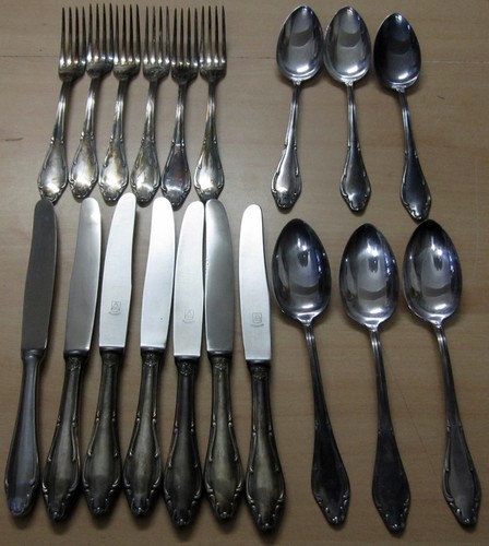 Silber besteck teilig mit - 18,