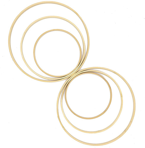 Bambus ringe 6er - bambus, 2x20cm