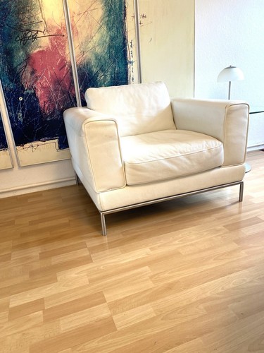 Sessel leder weiß - leder,