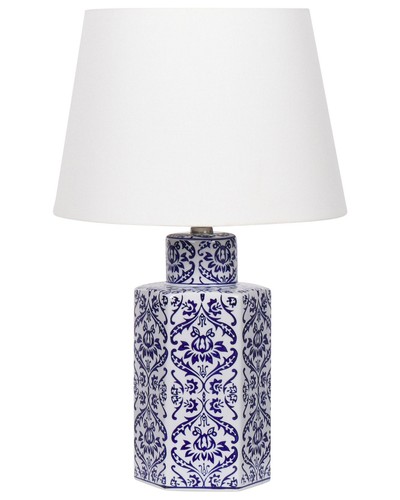 Tischlampe porzellan blau - porzellan, /