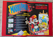 Mario Paint Poster - Club Nintendo Heft 1992 - 4 Ausgabe 6 Magazin Zeitschrift