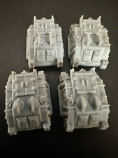 4 x Epic 40k 40000 Space Marine Imperial Army Rhino Apc Tanks Plastic Warhammer