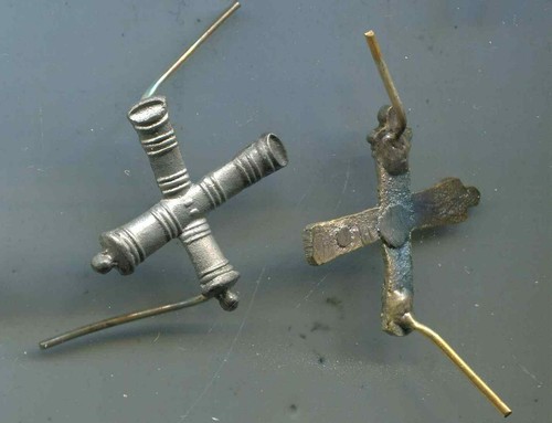 Auflage gekreuzte kanonenrohre - gekreuzte,