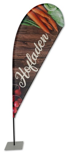Hofladen beachflag tropfen - beachflag, 240