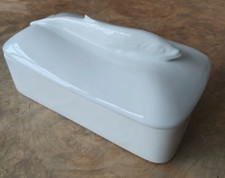 Apilco Servierschale/-schüssel mit Deckel "Fisch" für Tisch und Büfett, sehr gut