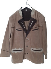 Herren Trachten Jacke Porc Leder Janker Sakko Jagd Landhaus Gr. 25