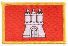 Aufnäher Hamburg Fahne Flagge