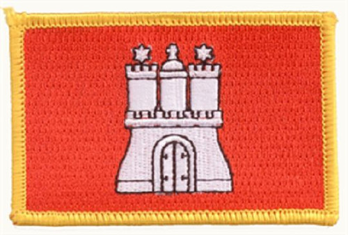 Aufnäher hamburg fahne flagge - aufnäher,