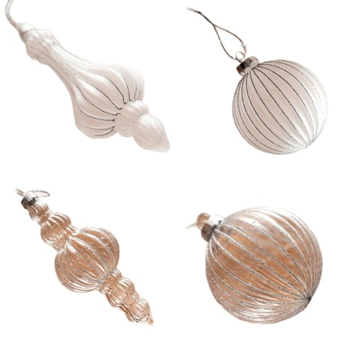Glass christmas ball ornament - glass,